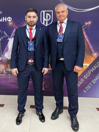 Президент НФ Юрий Айрапетян и Председатель Всероссийского комитета поддержки Роман Путин